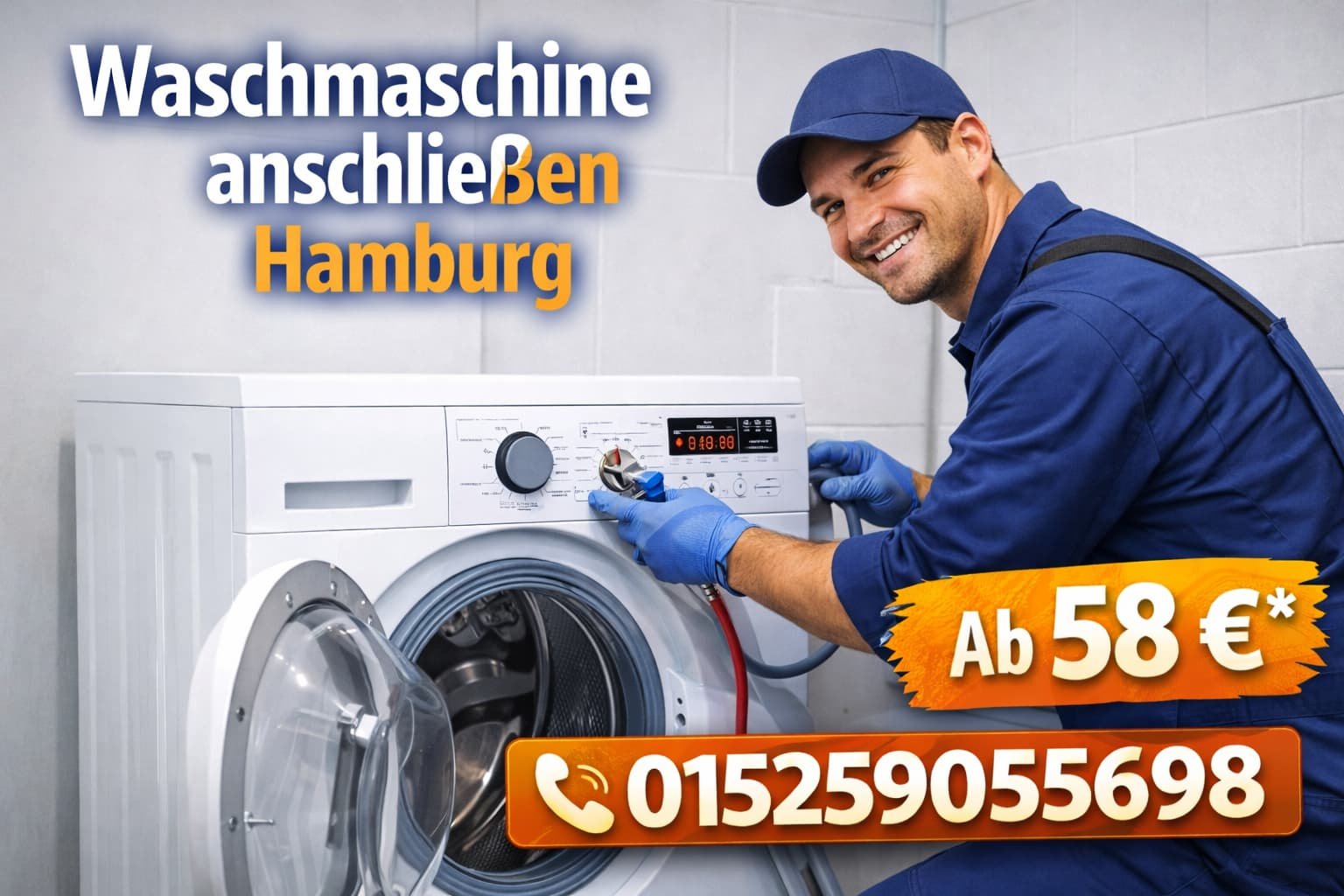 Waschmaschine anschließen Hamburg