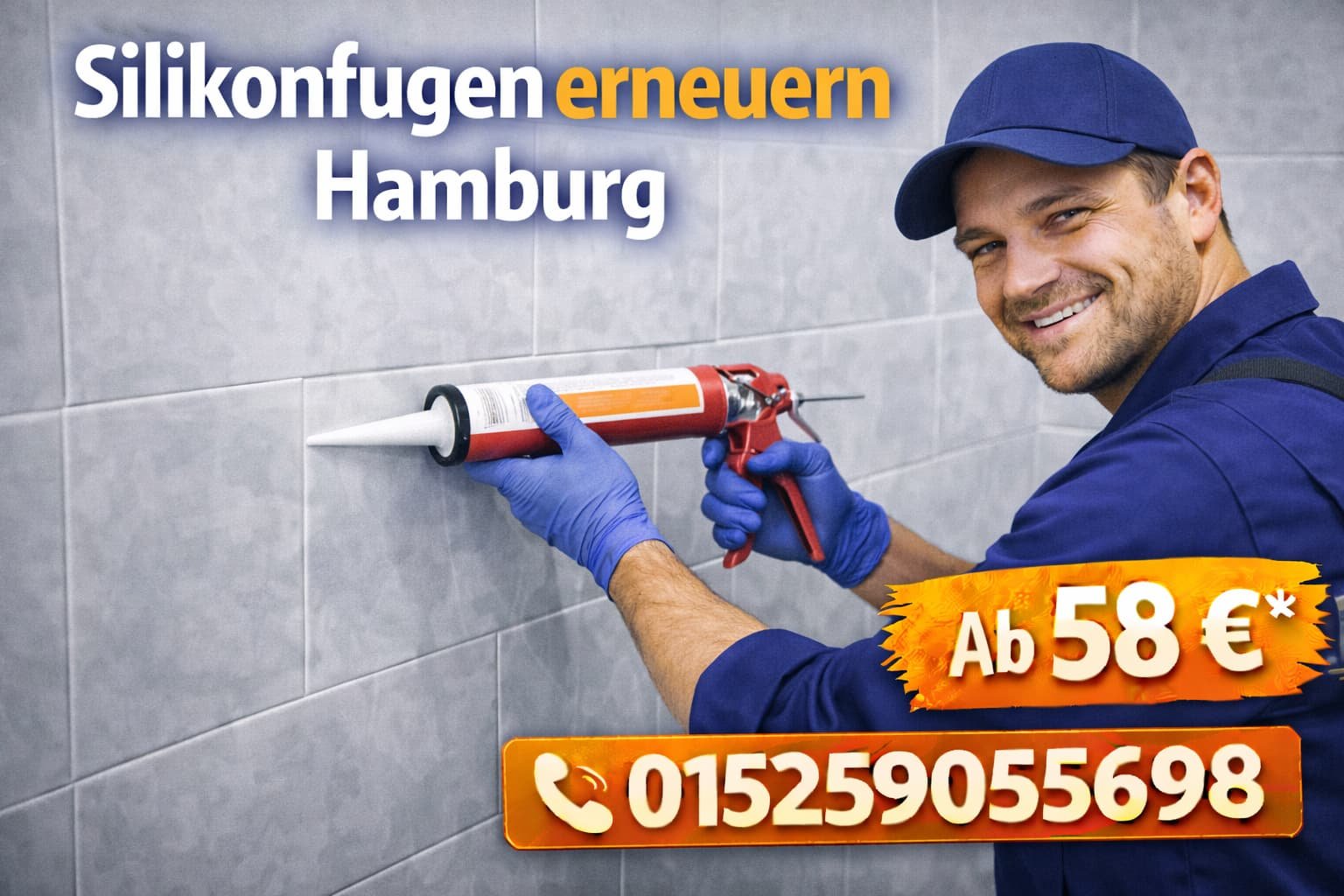 Silikonfugen erneuern Hamburg