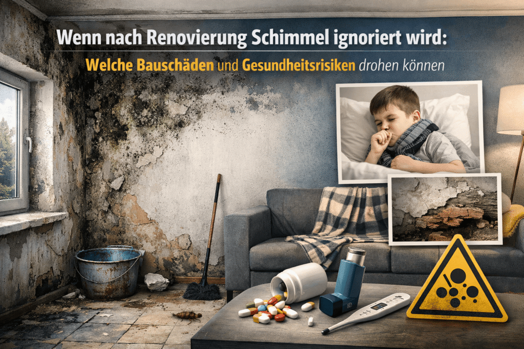 Schimmel nach Renovierung Risiken stark