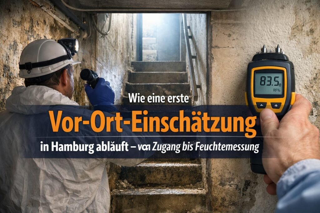 Wie eine erste Vor-Ort-Einschätzung in Hamburg abläuft – von Zugang bis Feuchtemessung