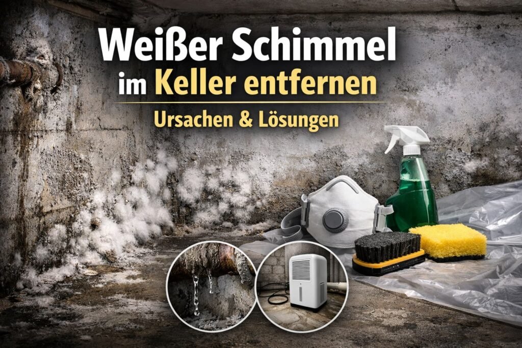 Weißer Schimmel Keller – Ursachen, Entfernung und Vorbeugung