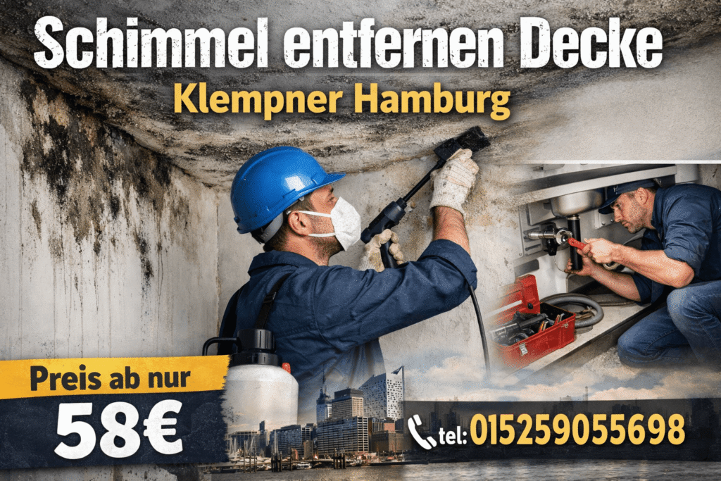 Schimmel entfernen Decke
