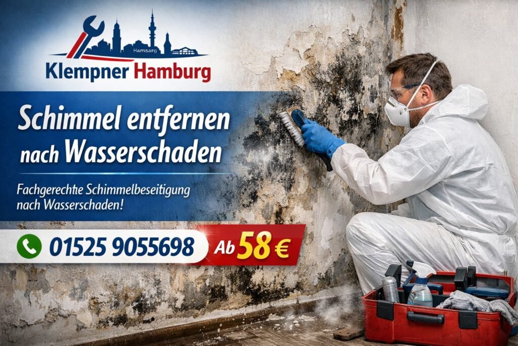 Schimmel entfernen nach Wasserschaden