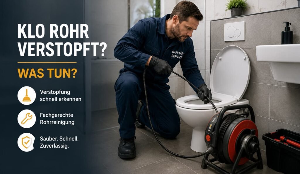 klo rohr verstopft was tun