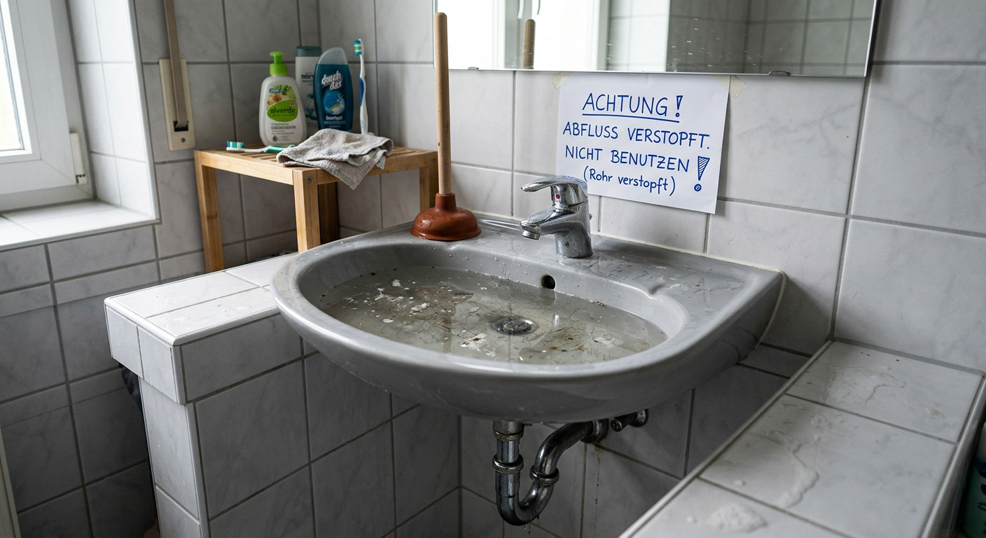 bad rohr verstopft