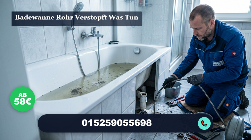 badewanne rohr verstopft was tun