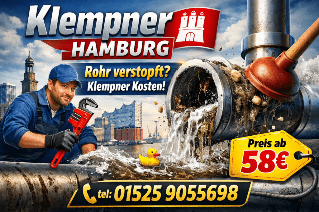 rohr verstopft klempner kosten