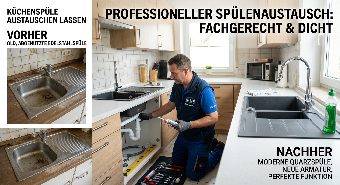 küchenspüle austauschen lassen