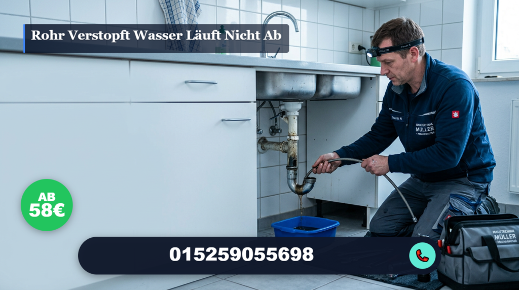 rohr verstopft wasser läuft nicht ab