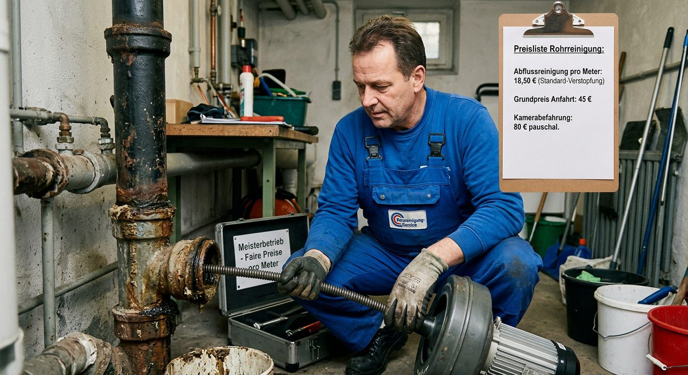 rohrreinigung preise pro meter