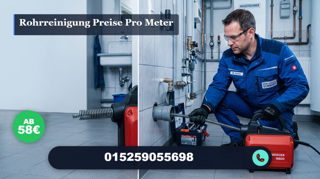 rohrreinigung preise pro meter
