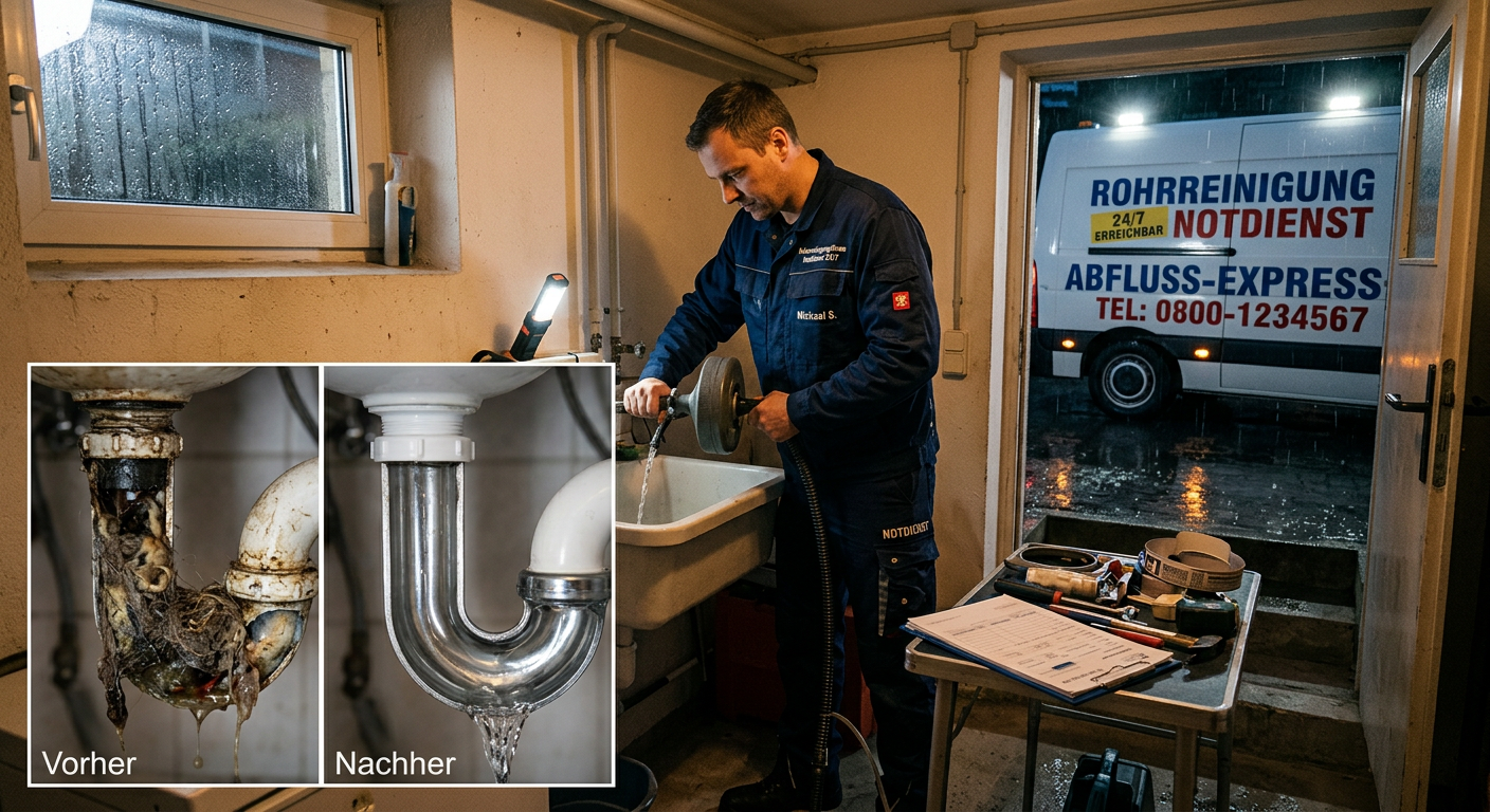 rohrreinigungsfirma notdienst 24/7