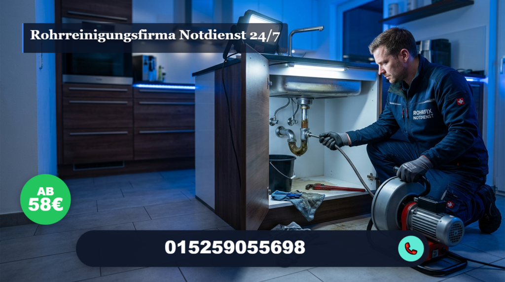 rohrreinigungsfirma notdienst 24/7