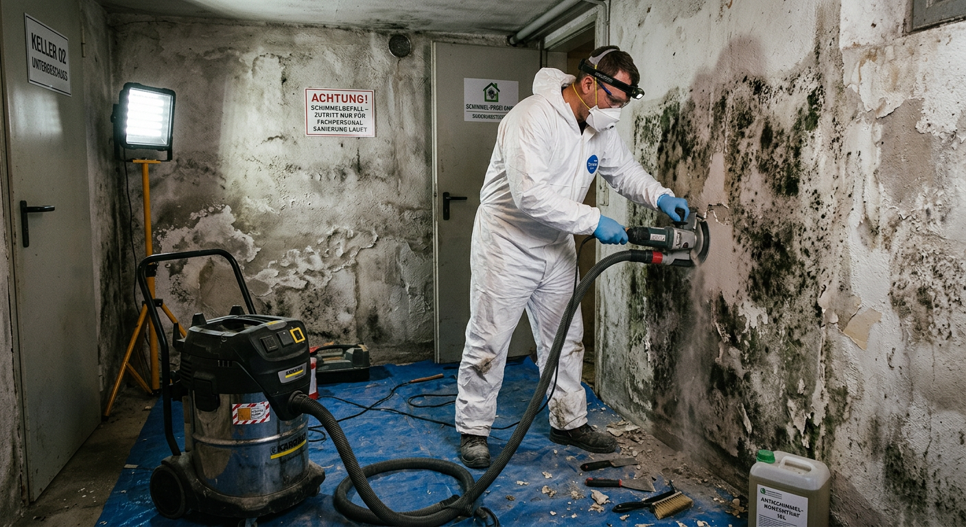 schimmel im keller sanieren