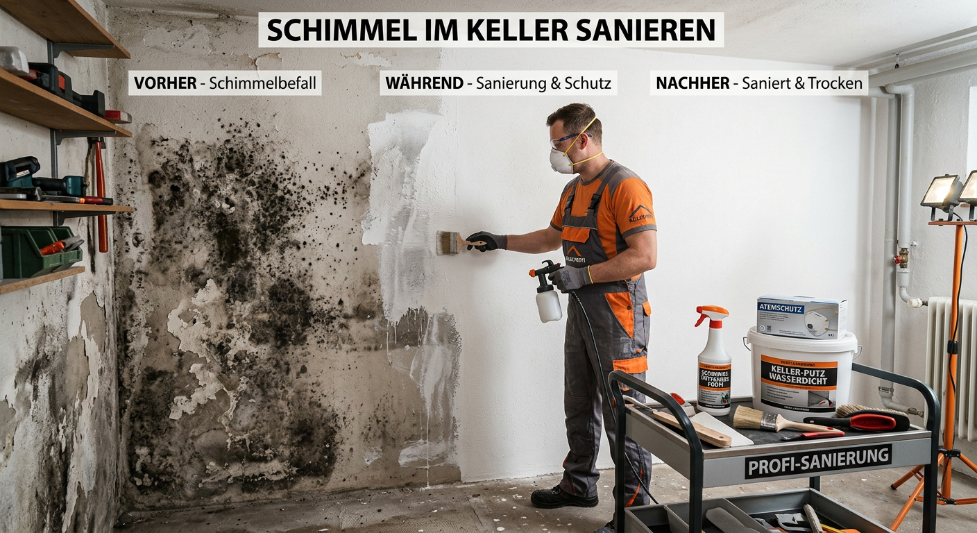 schimmel im keller sanieren