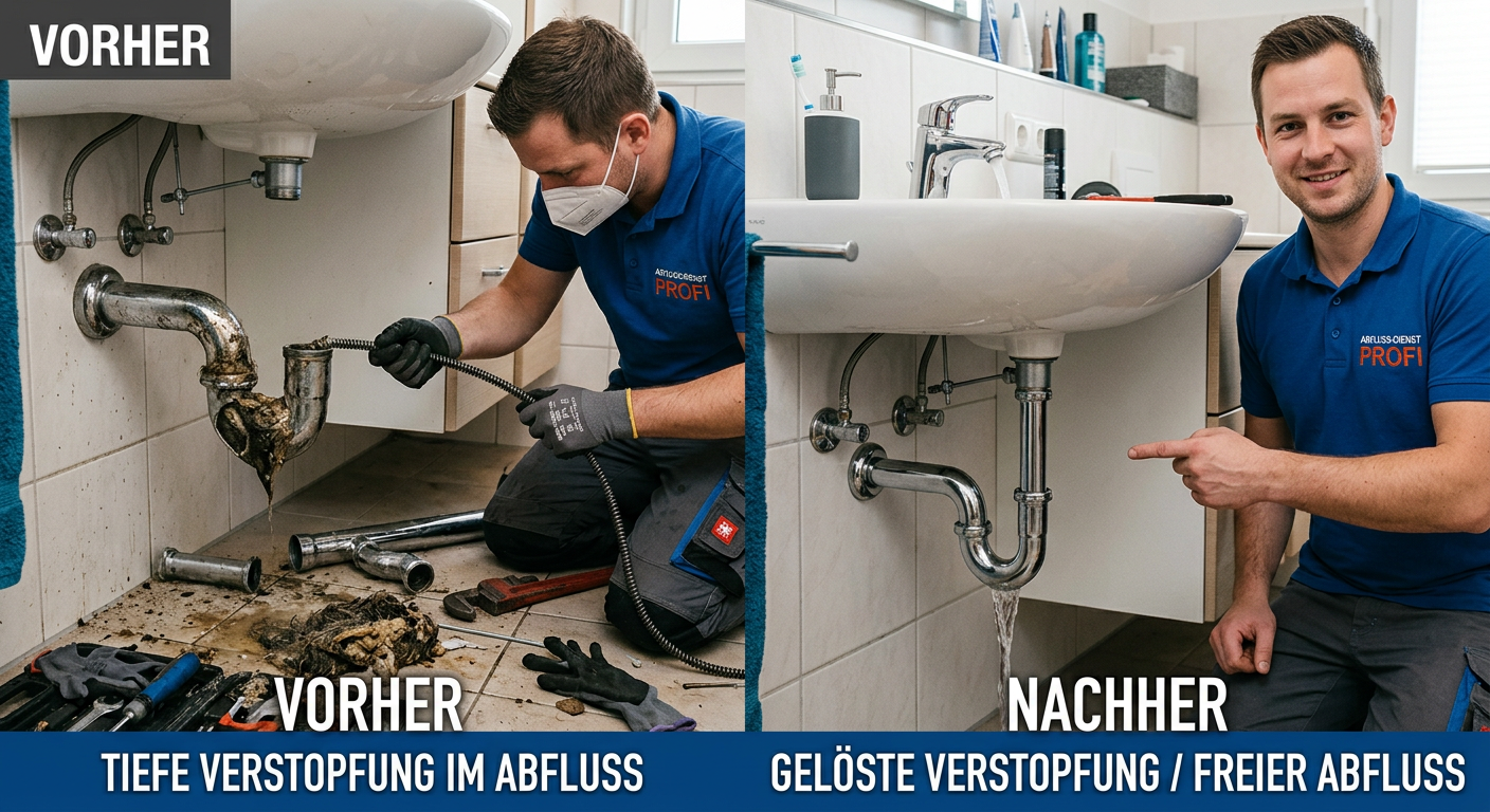 tiefe verstopfung abfluss