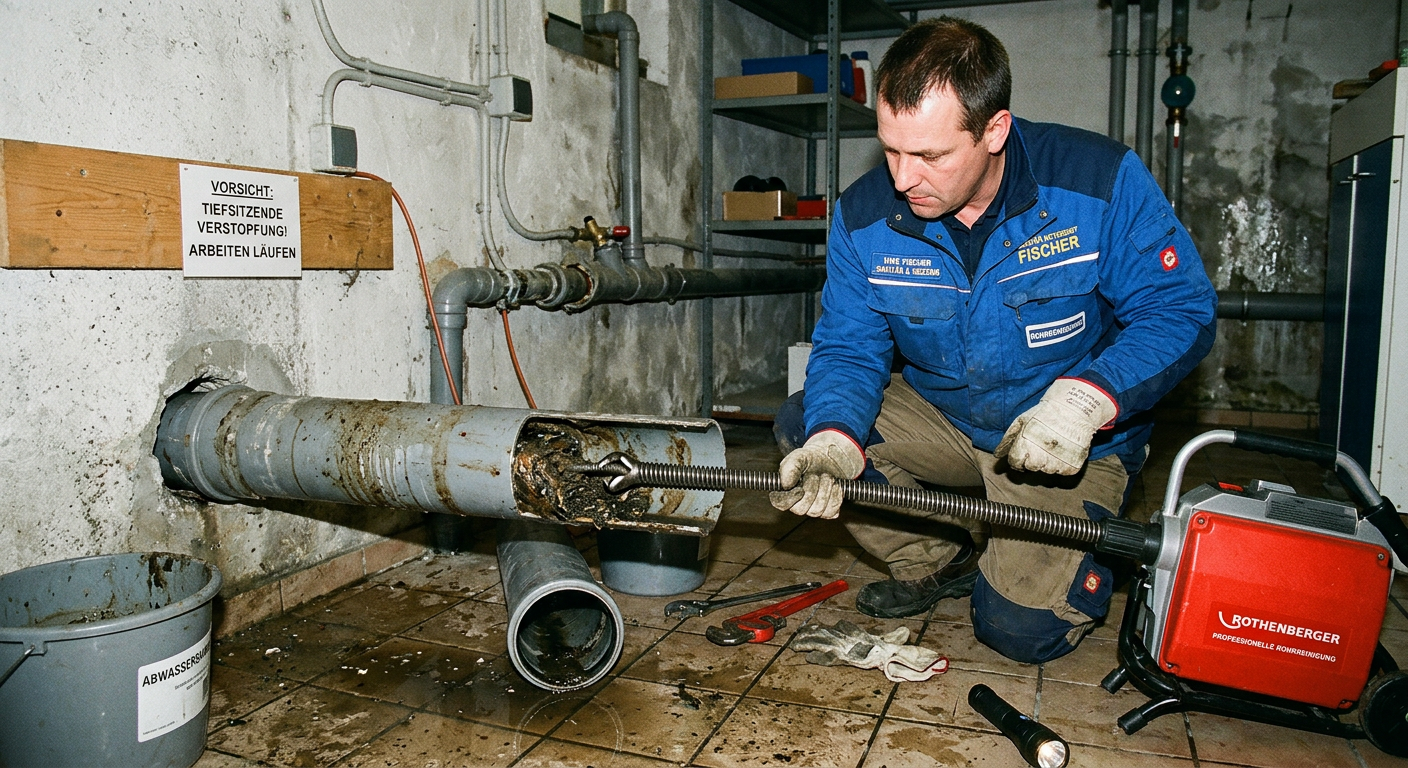 tiefsitzende rohrverstopfung