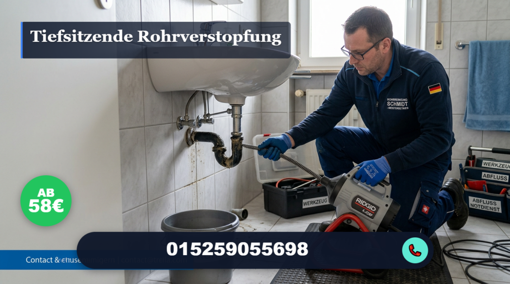 tiefsitzende rohrverstopfung