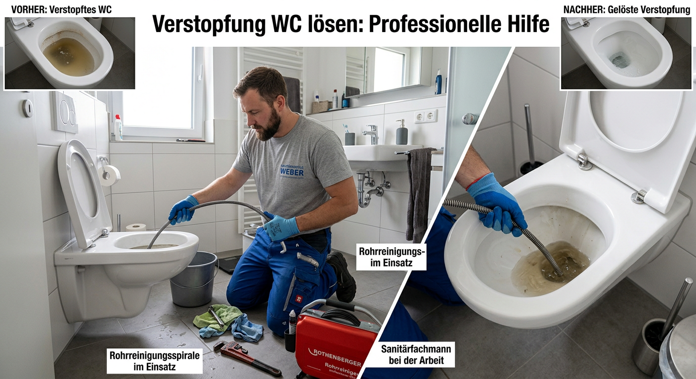 verstopfung wc lösen