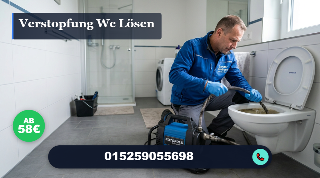 verstopfung wc lösen