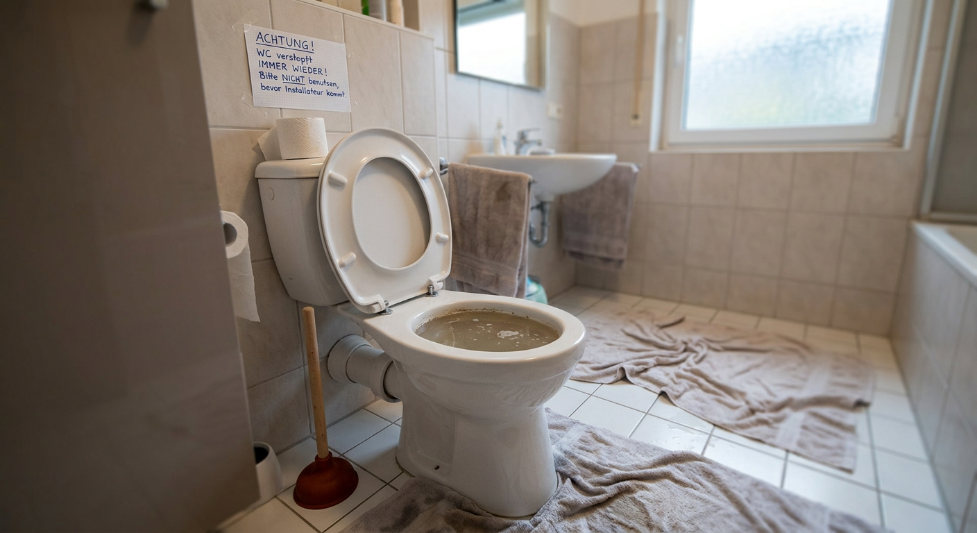 wc verstopft immer wieder