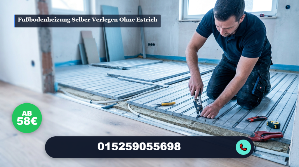 fußbodenheizung selber verlegen ohne estrich