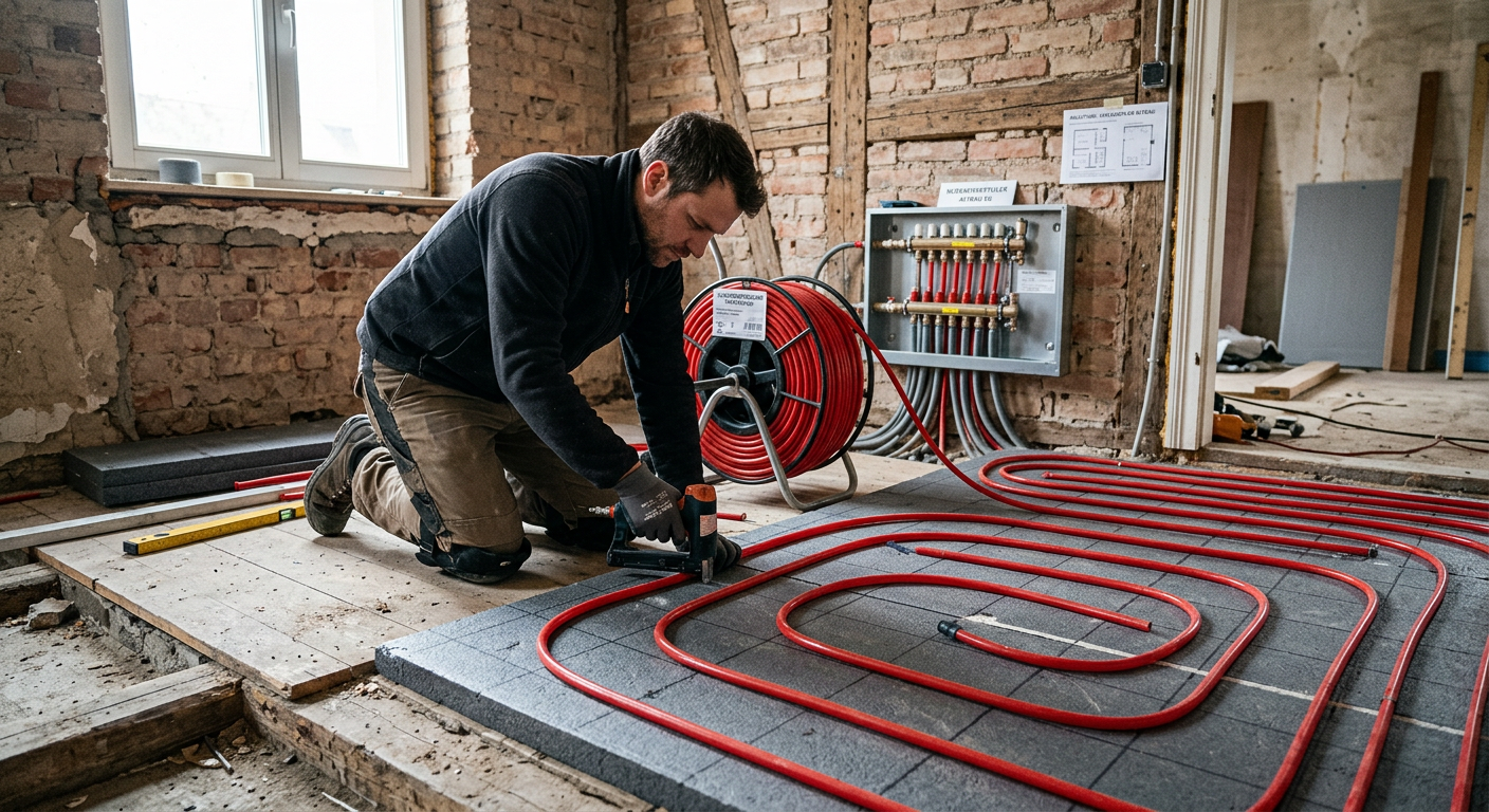 fußbodenheizung selbst verlegen altbau