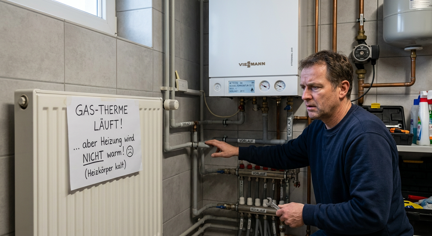 gastherme läuft aber heizung wird nicht warm gastherme läuft aber heizung wird nicht warm