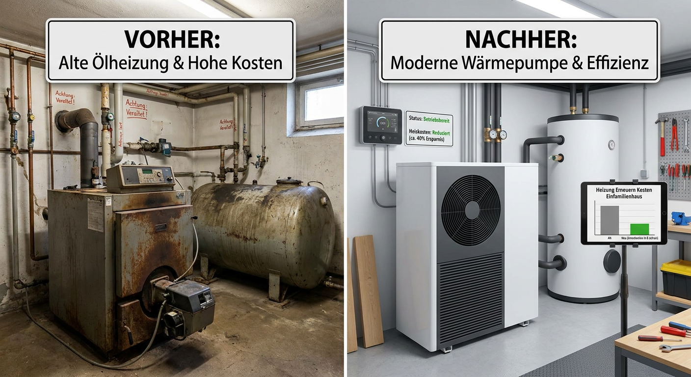 heizung erneuern kosten einfamilienhaus