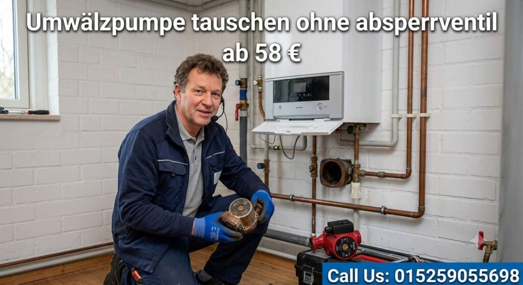 Umwälzpumpe tauschen ohne absperrventil