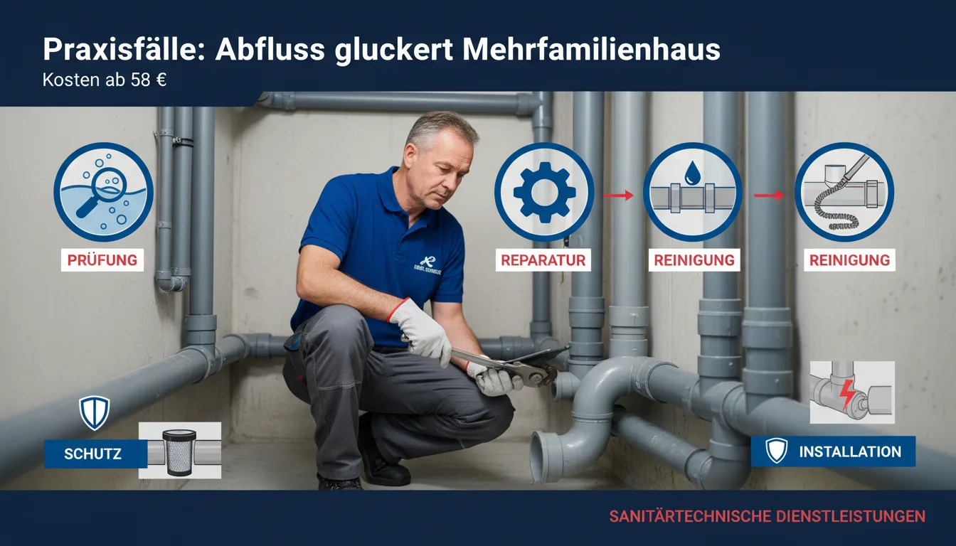 abfluss gluckert mehrfamilienhaus – Lösung
