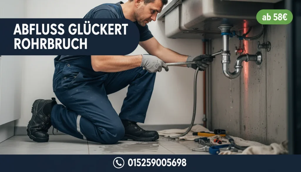 abfluss gluckert rohrbruch
