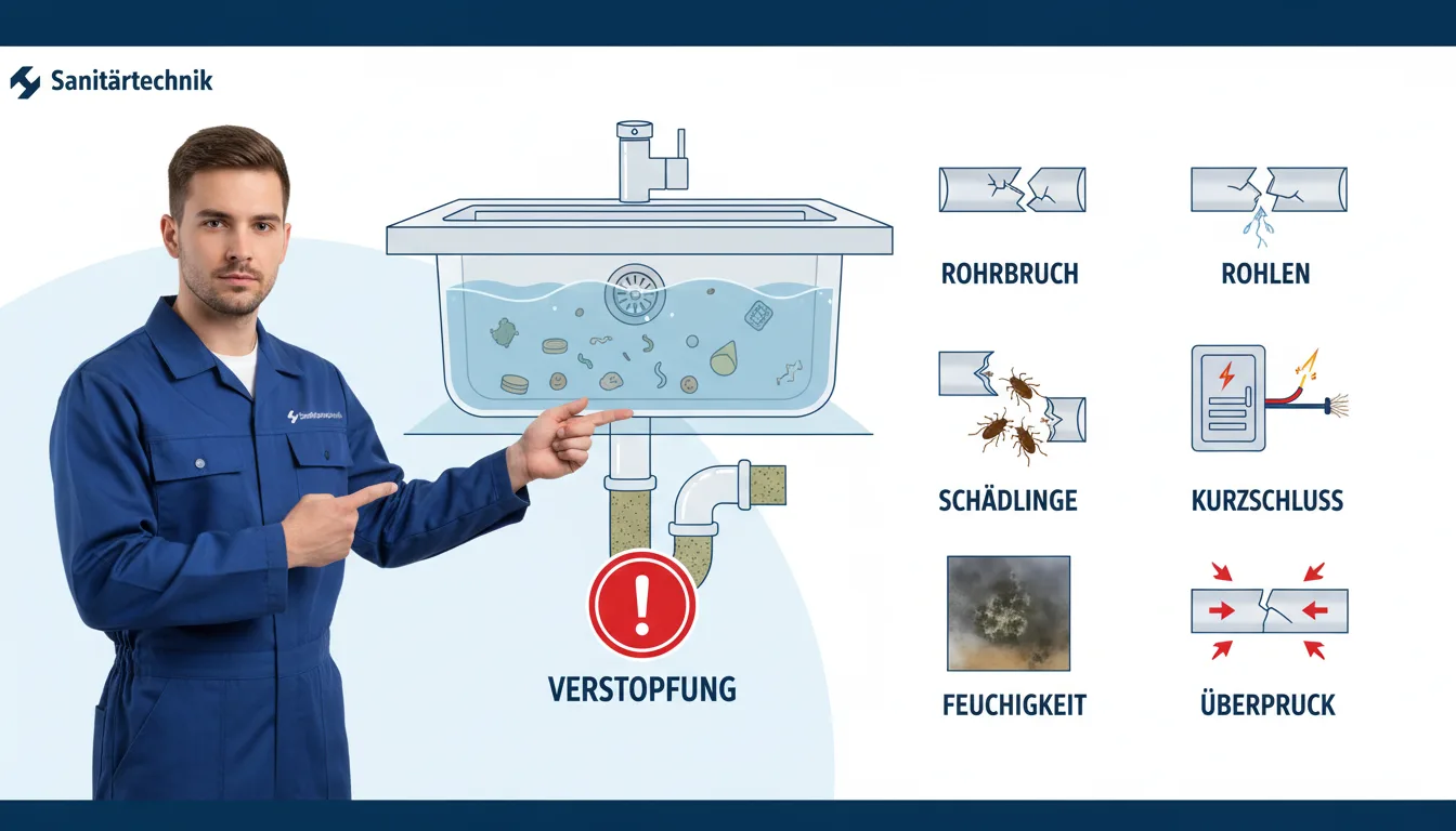 abfluss spüle verstopft wasser steht – Problem