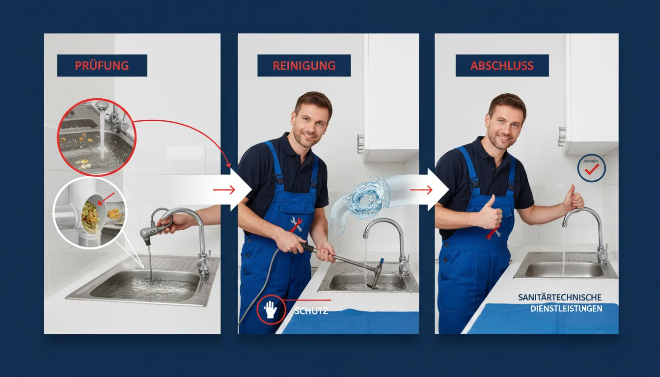 abfluss spüle verstopft wasser steht – Lösung