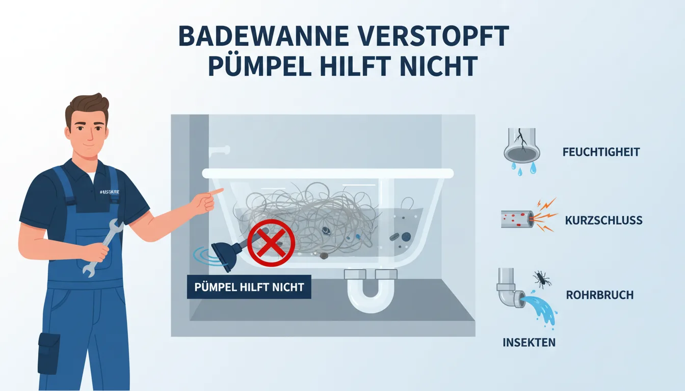 badewanne verstopft pümpel hilft nicht – Problem