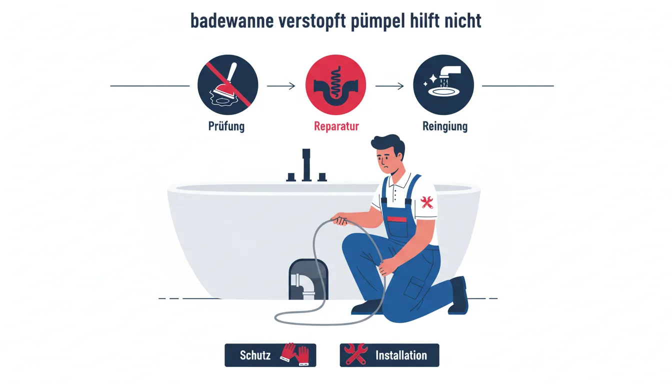 badewanne verstopft pümpel hilft nicht – Lösung