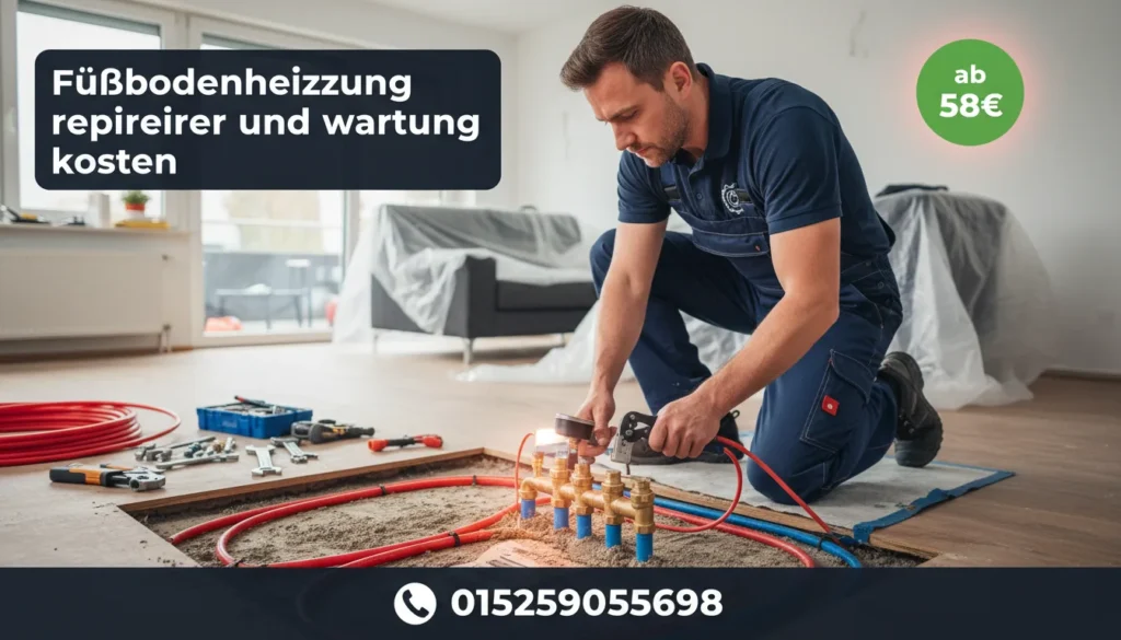 fußbodenheizung reparieren und wartung kosten
