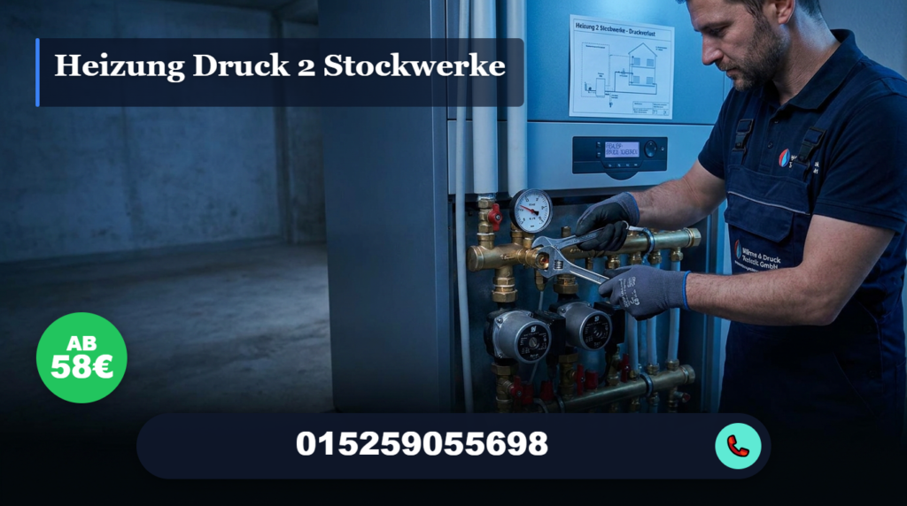 heizung druck 2 stockwerke