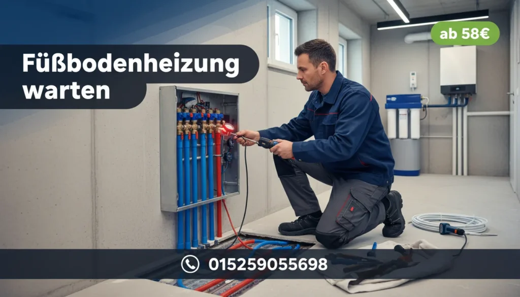 Fußbodenheizung warten