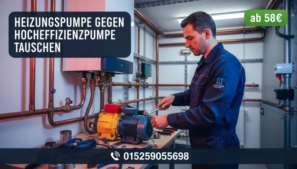 heizungspumpe gegen hocheffizienzpumpe tauschen