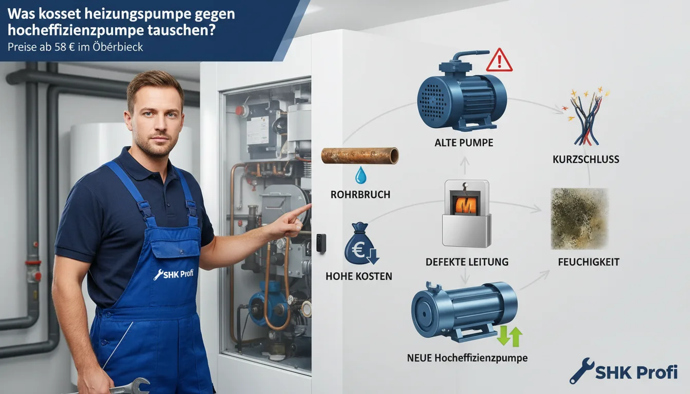 heizungspumpe gegen hocheffizienzpumpe tauschen – Problem